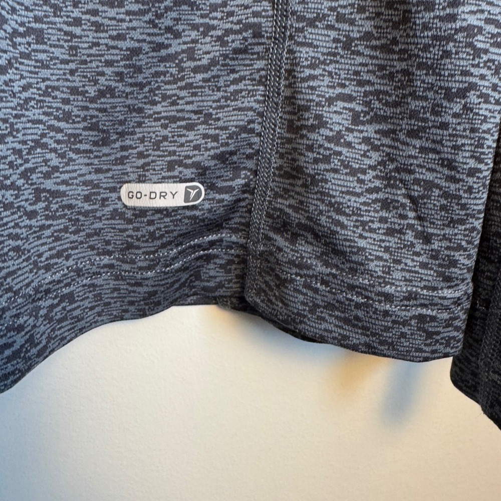 Old Navy Active Mens Long Sleeve GO DRY Athletic Shirt Size L Gray Heathered - Picture 7 of 14